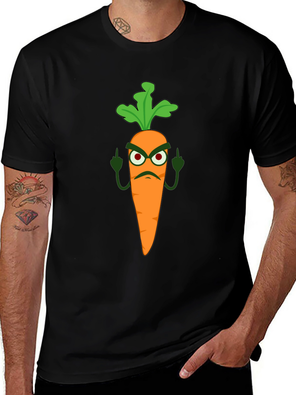 Funny Carrot T-Shirt - Rude Vegan Humor