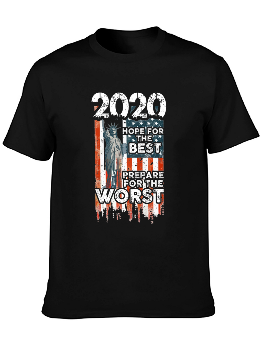 2020 Hope for The Best Graphic T-Shirt