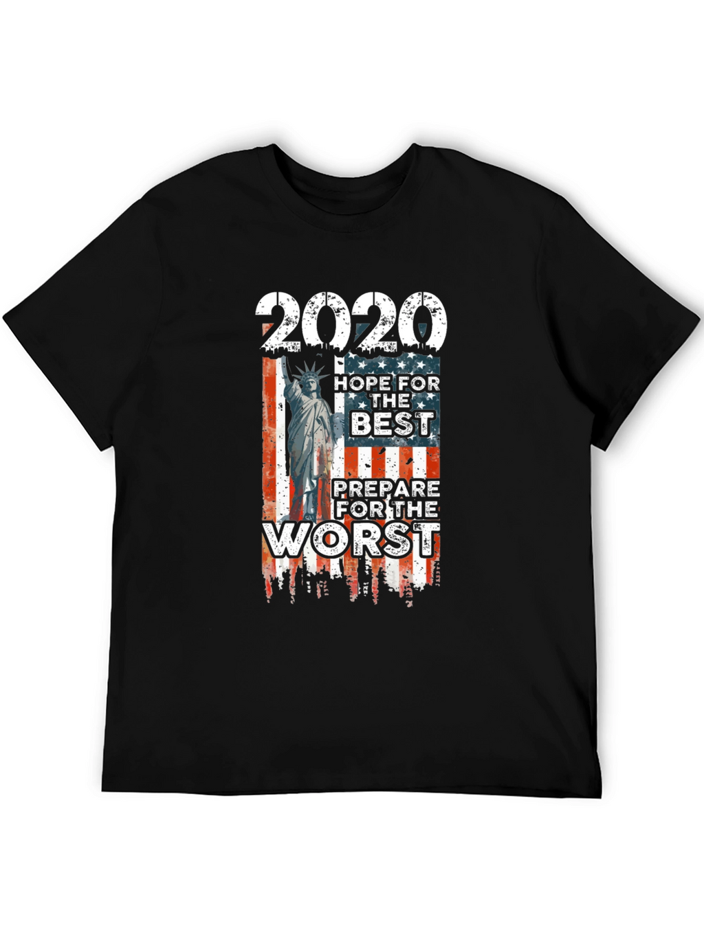 2020 Hope for The Best Graphic T-Shirt