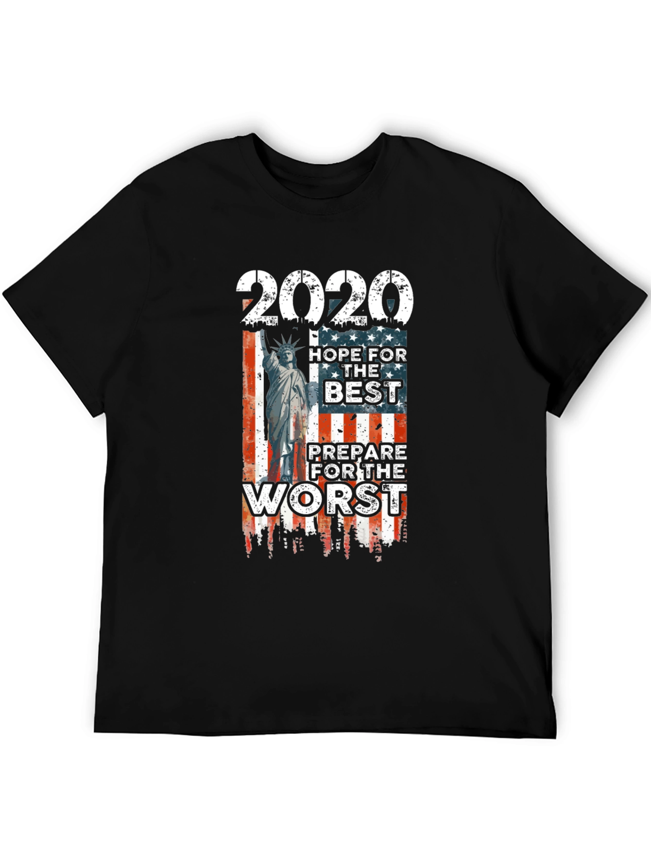 2020 Hope for The Best Graphic T-Shirt