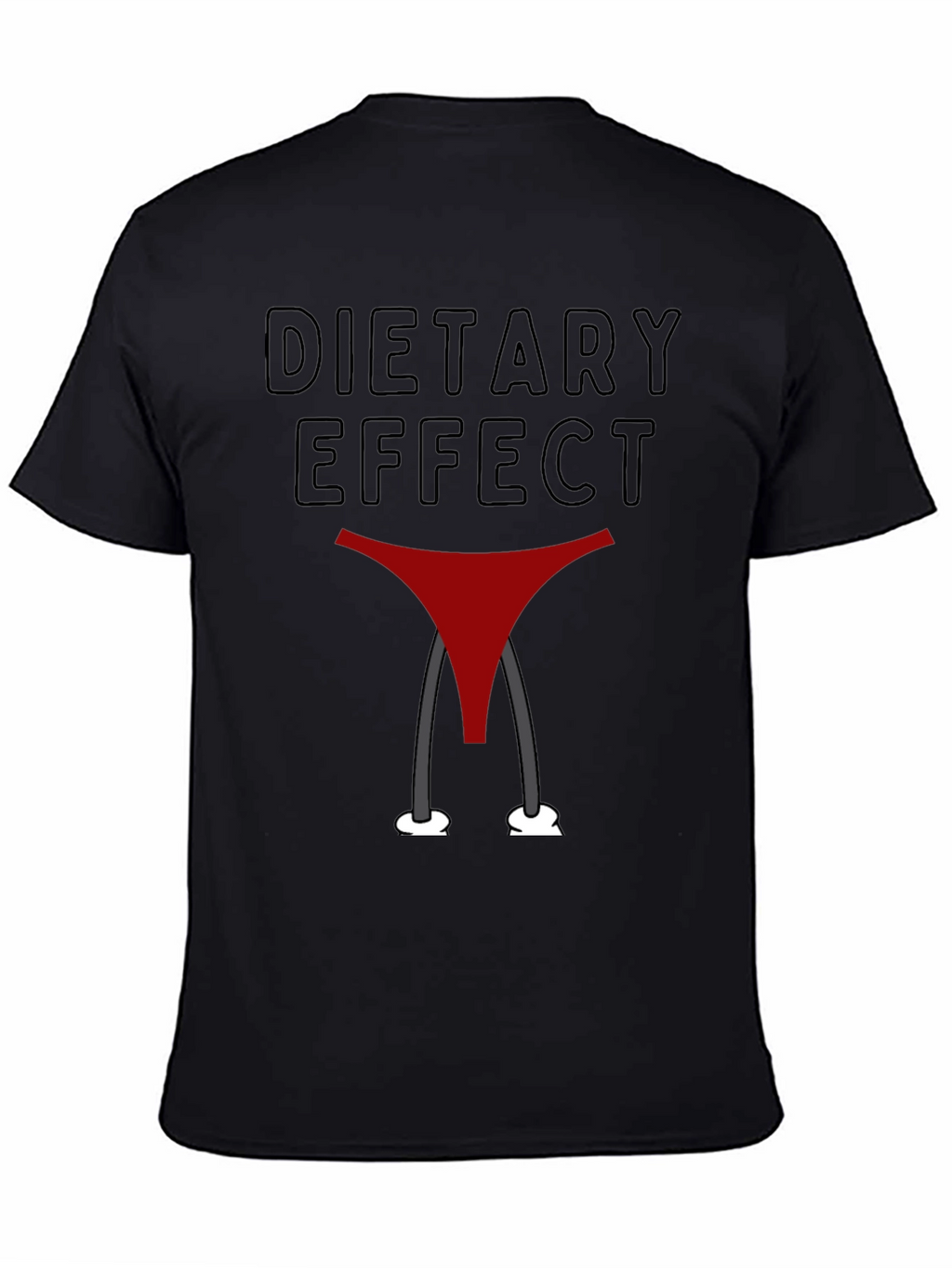 Dietary Effect Graphic T-Shirt - Funny Humor Tee