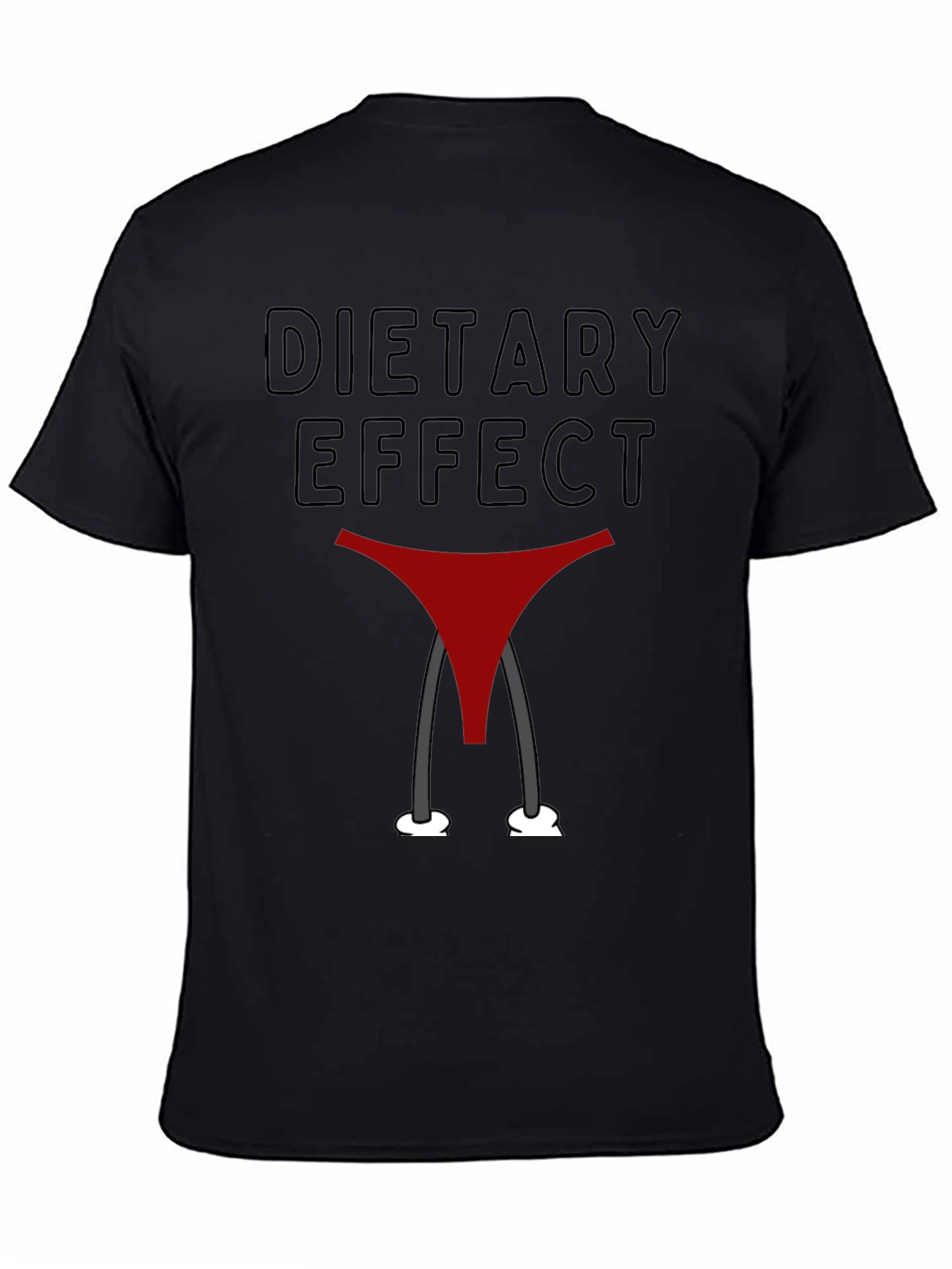 Dietary Effect Graphic T-Shirt - Funny Humor Tee