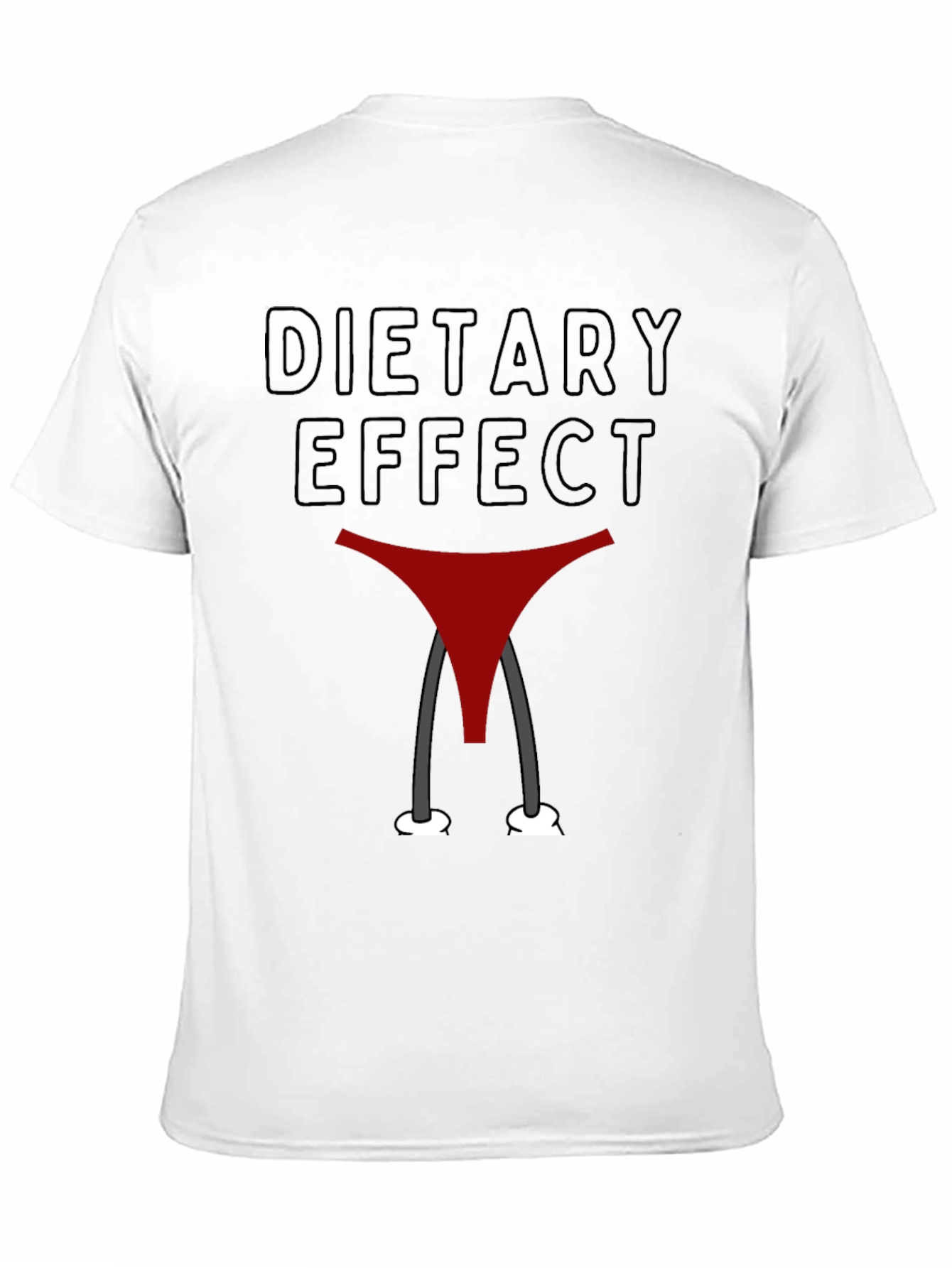 Dietary Effect Graphic T-Shirt - Funny Humor Tee