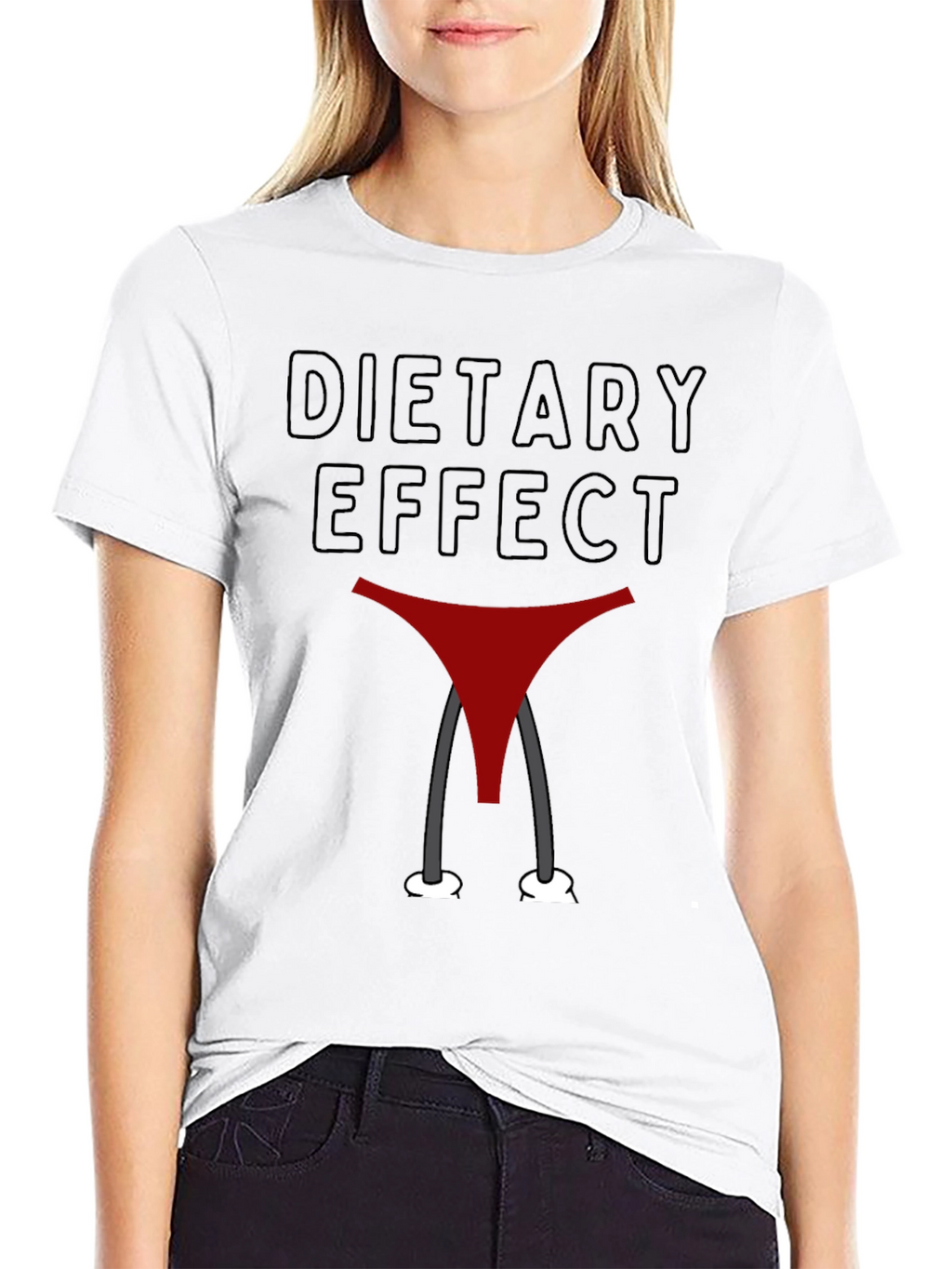 Dietary Effect Graphic T-Shirt - Funny Humor Tee
