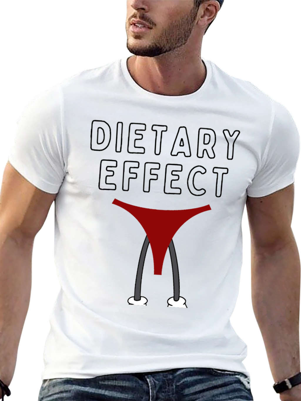Dietary Effect Graphic T-Shirt - Funny Humor Tee