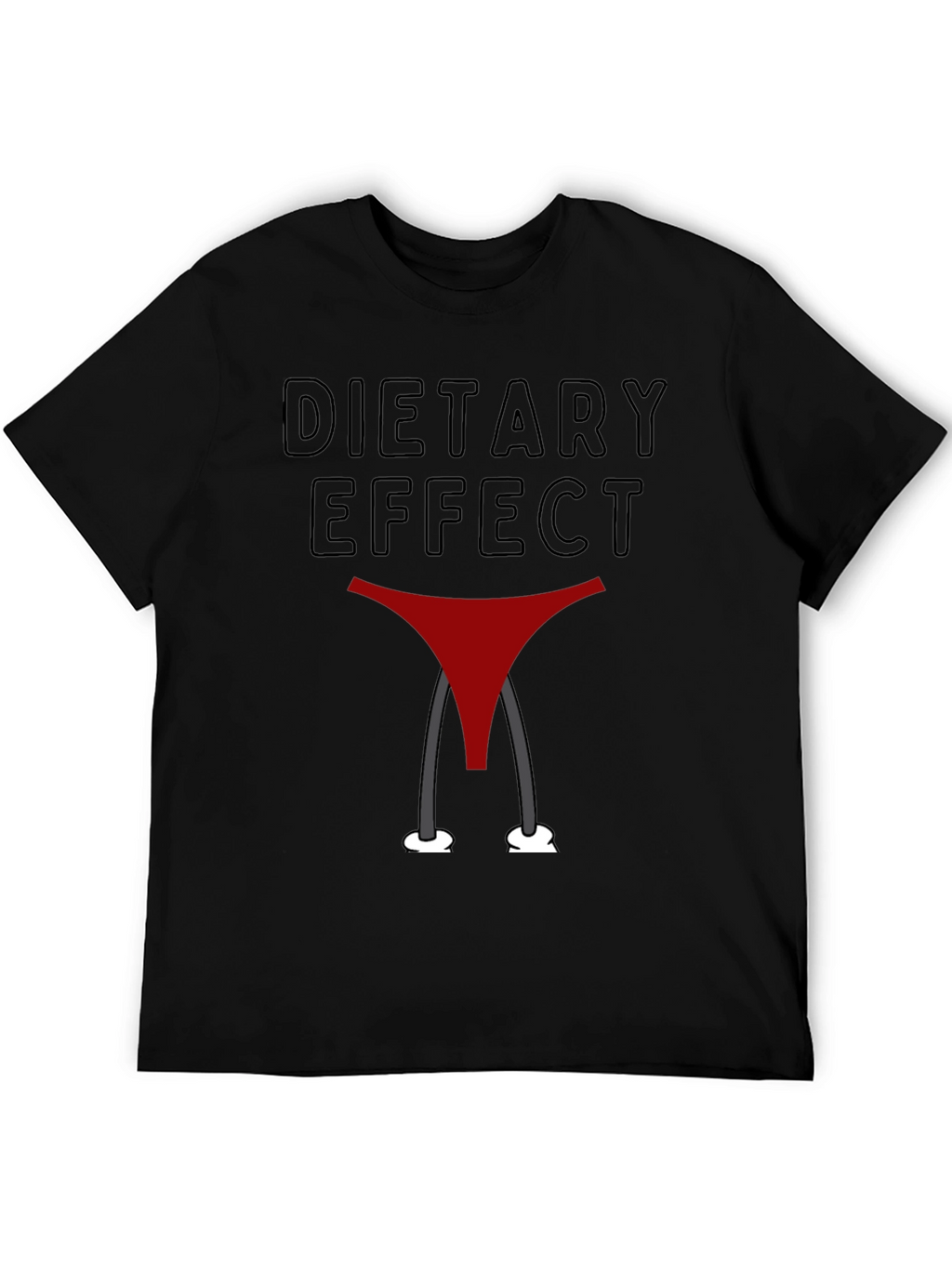 Dietary Effect Graphic T-Shirt - Funny Humor Tee