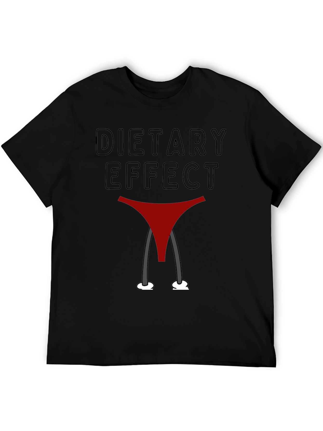Dietary Effect Graphic T-Shirt - Funny Humor Tee