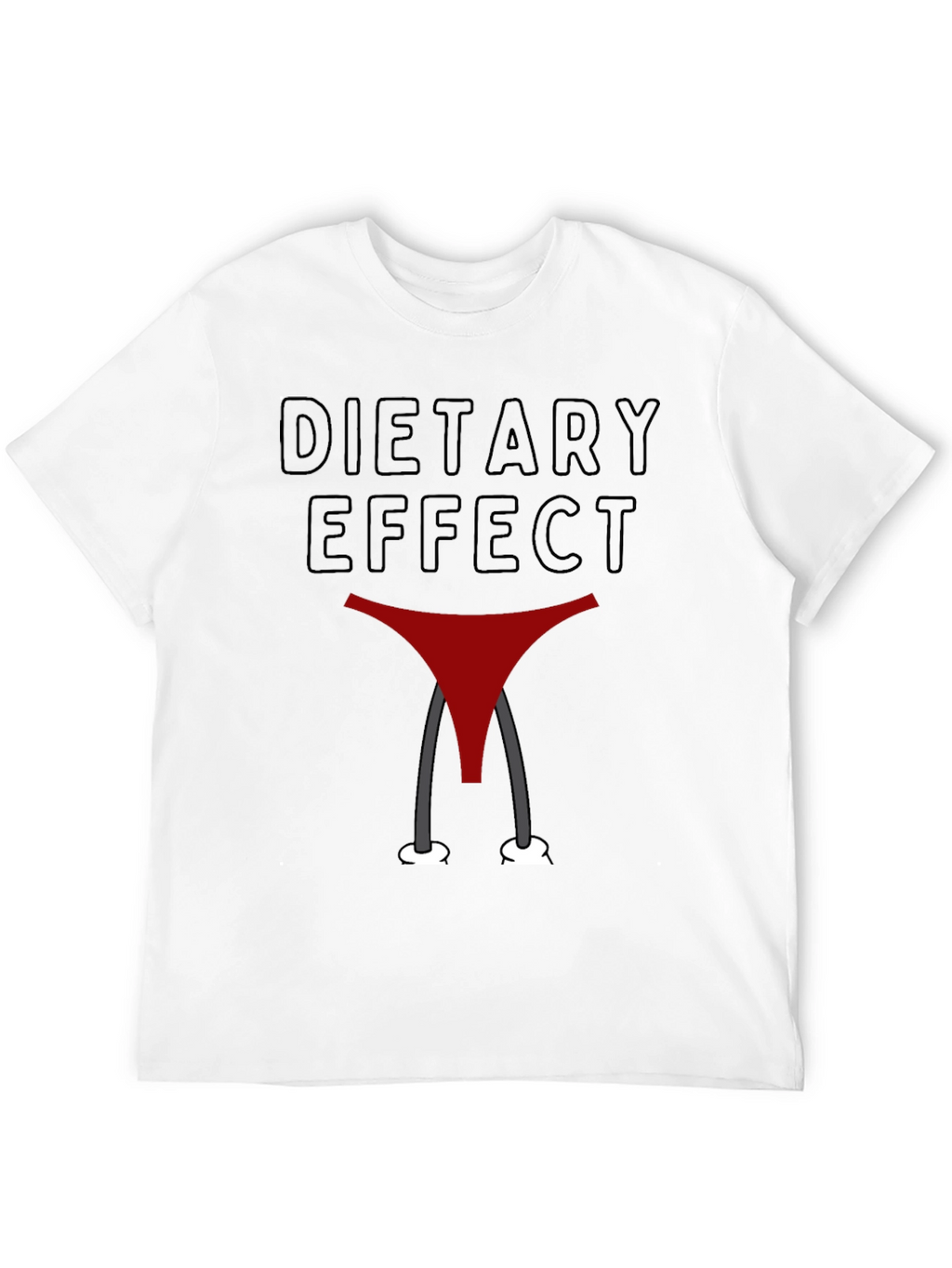 Dietary Effect Graphic T-Shirt - Funny Humor Tee