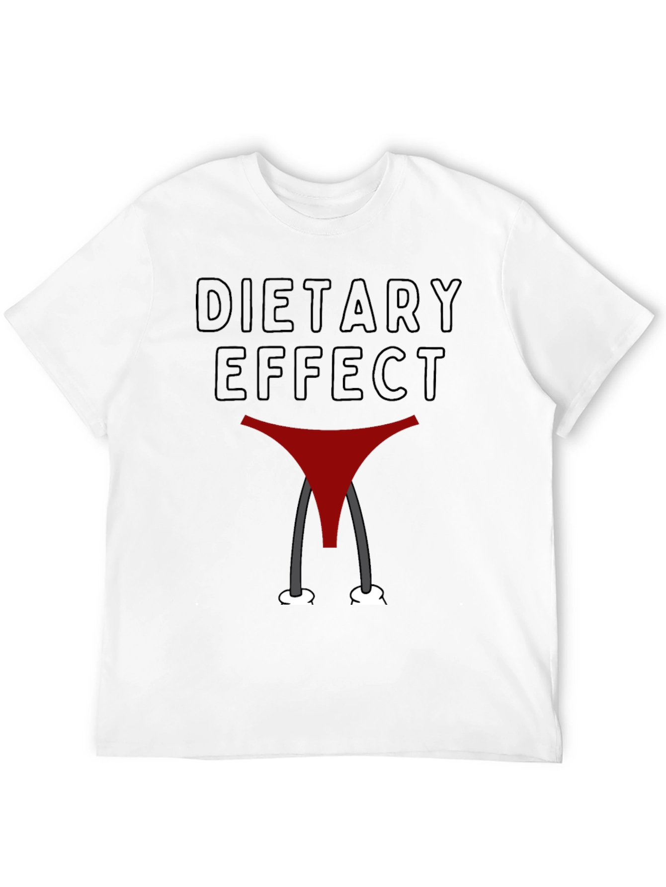 Dietary Effect Graphic T-Shirt - Funny Humor Tee