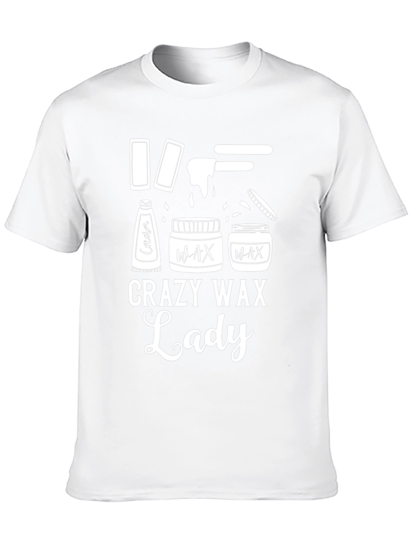 Crazy Wax Lady Black T-Shirt