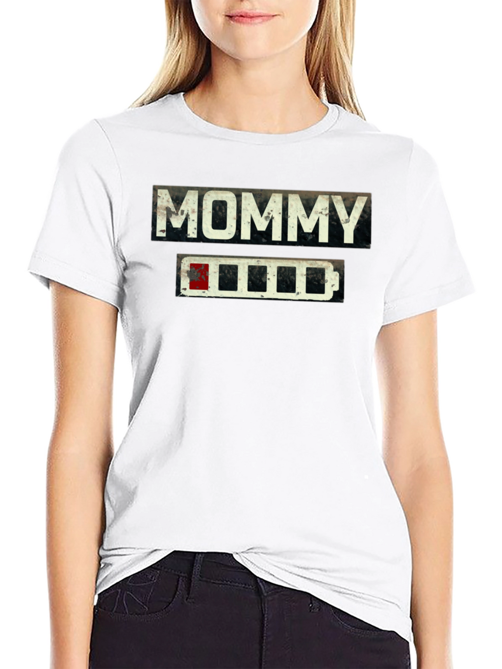 Mommy Low Battery Novelty T-Shirt