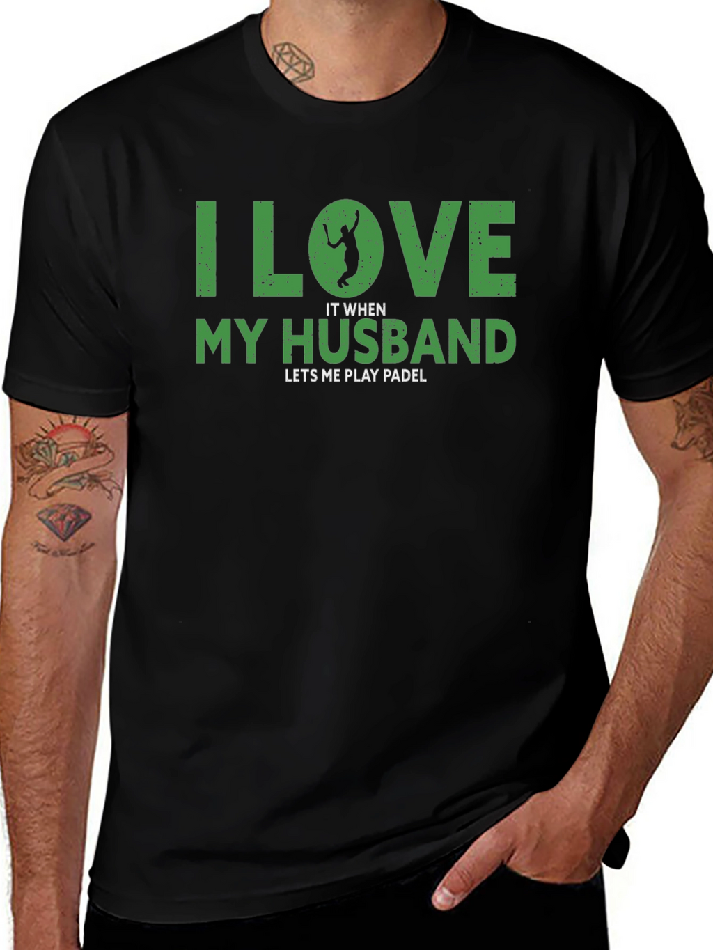 I Love My Husband Womens Padle T-Shirt