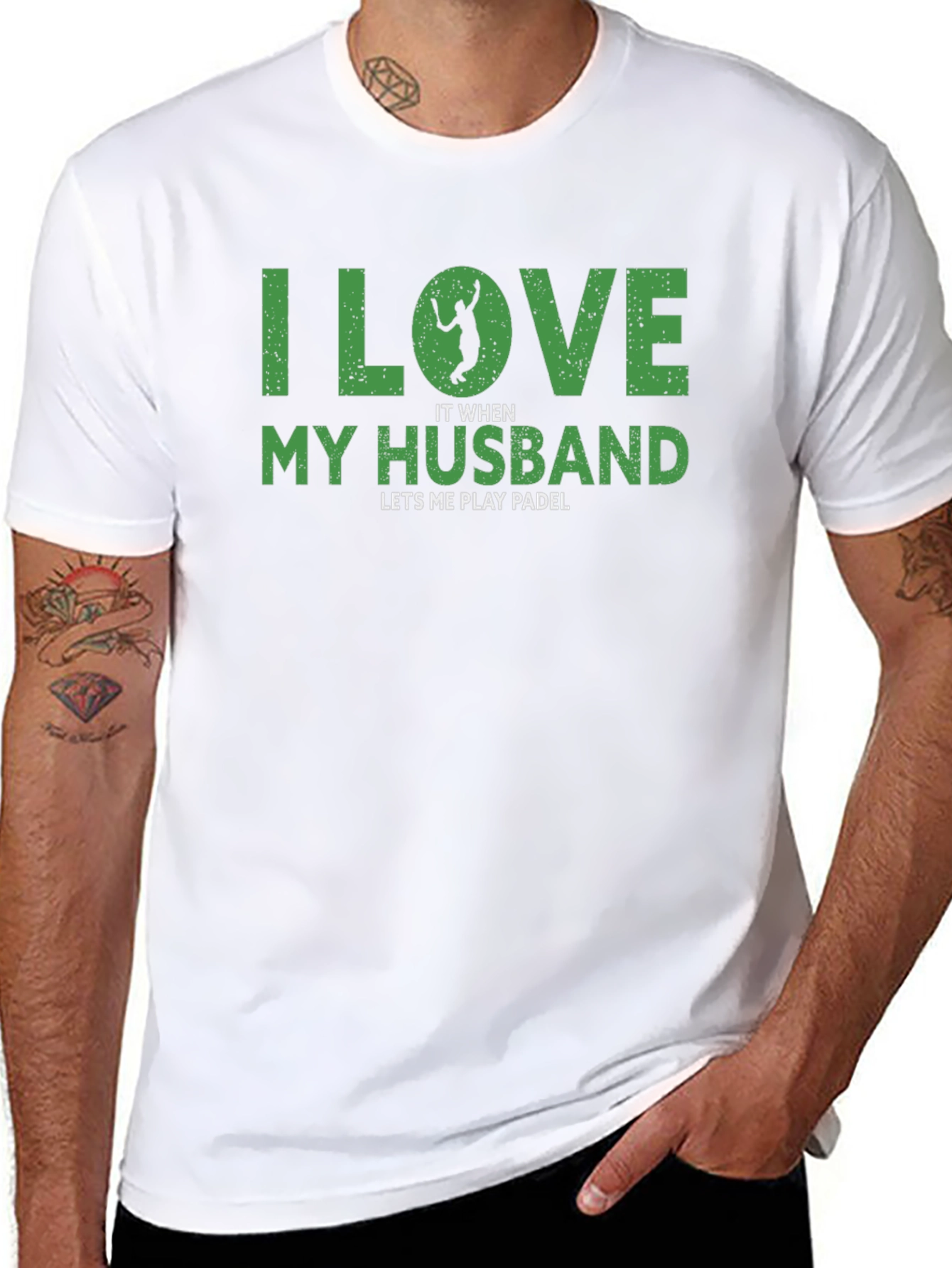 I Love My Husband Womens Padle T-Shirt