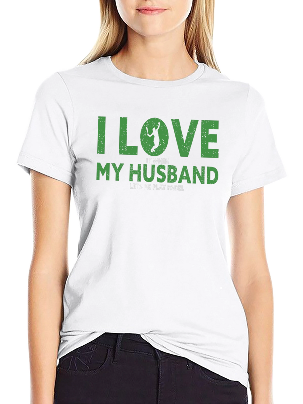 I Love My Husband Womens Padle T-Shirt