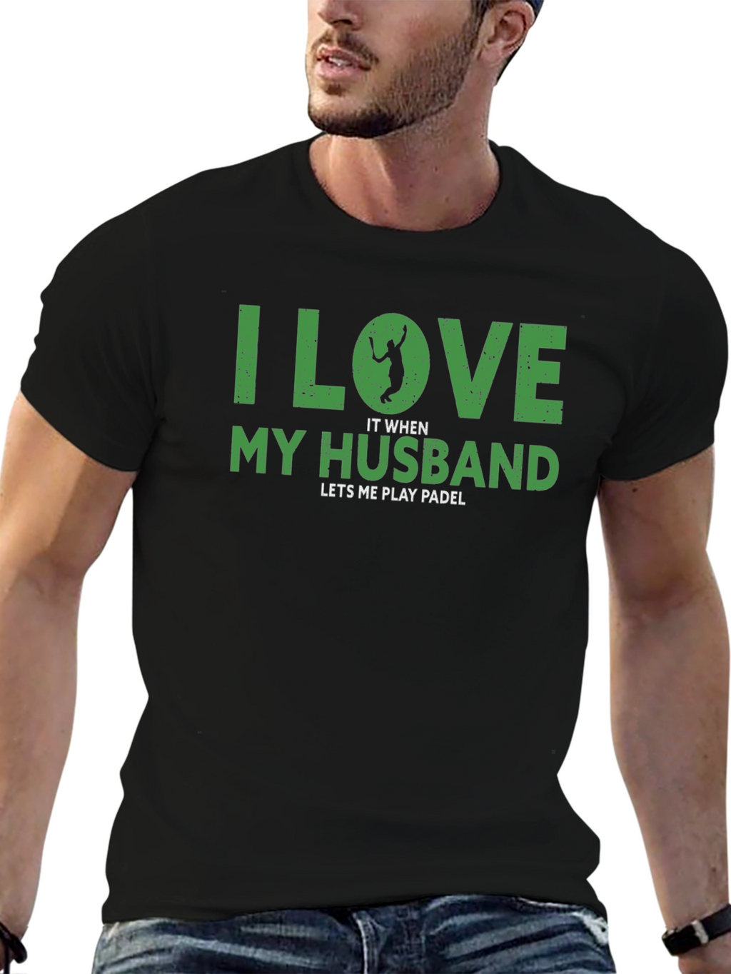 I Love My Husband Womens Padle T-Shirt