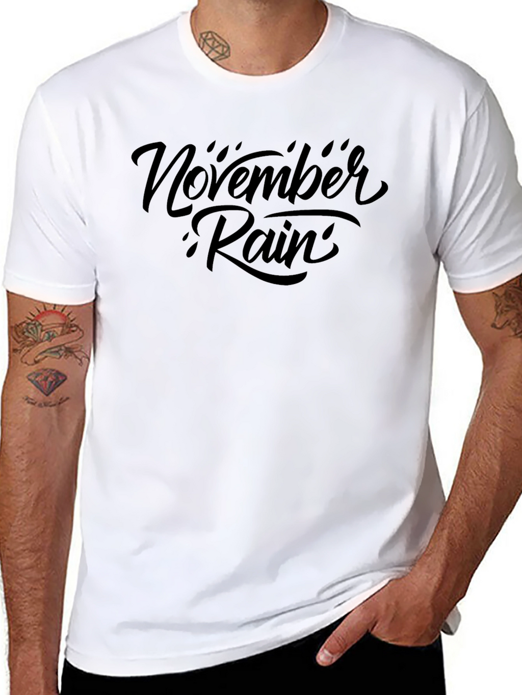 November Rain Graphic Print T-Shirt