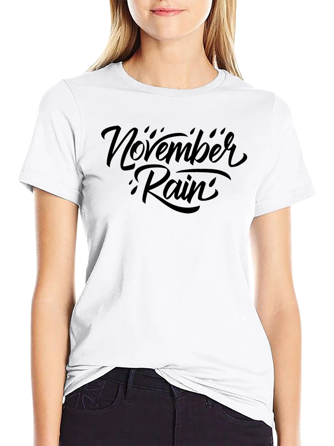 November Rain Graphic Print T-Shirt