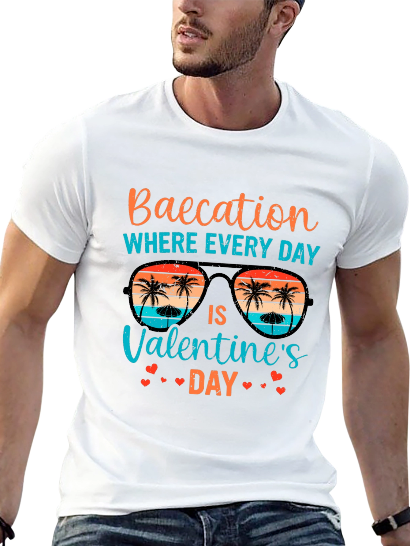 Baecation Valentines Day Graphic T-Shirt