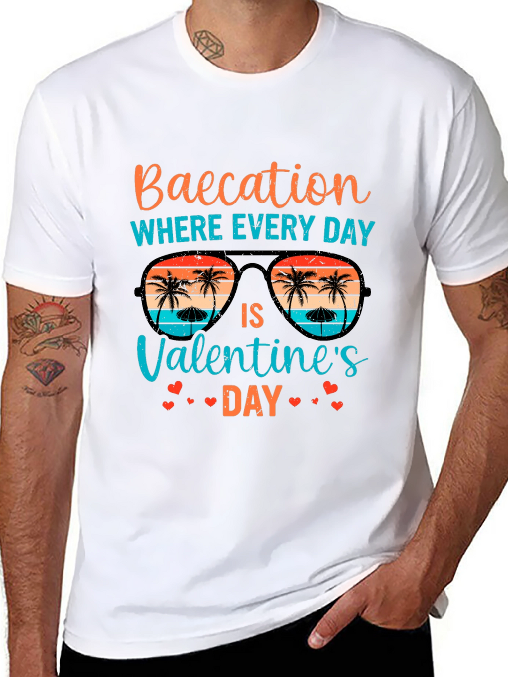 Baecation Valentines Day Graphic T-Shirt