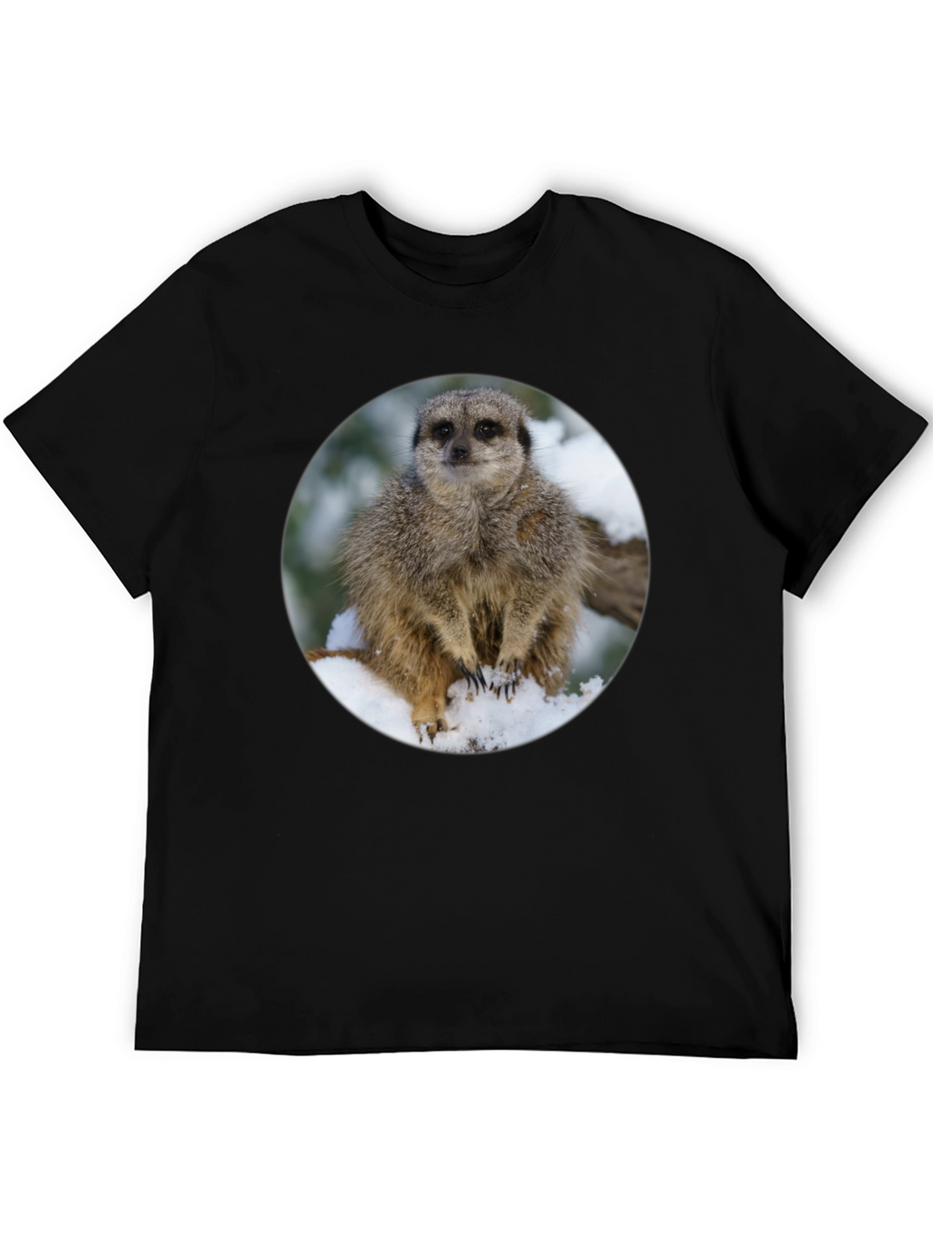 Meerkat in Snow T-Shirt - Cute Animal Tee