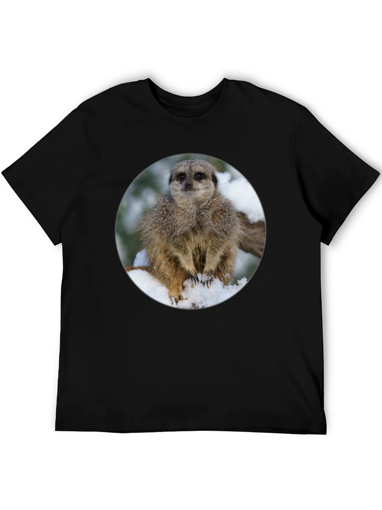 Meerkat in Snow T-Shirt - Cute Animal Tee