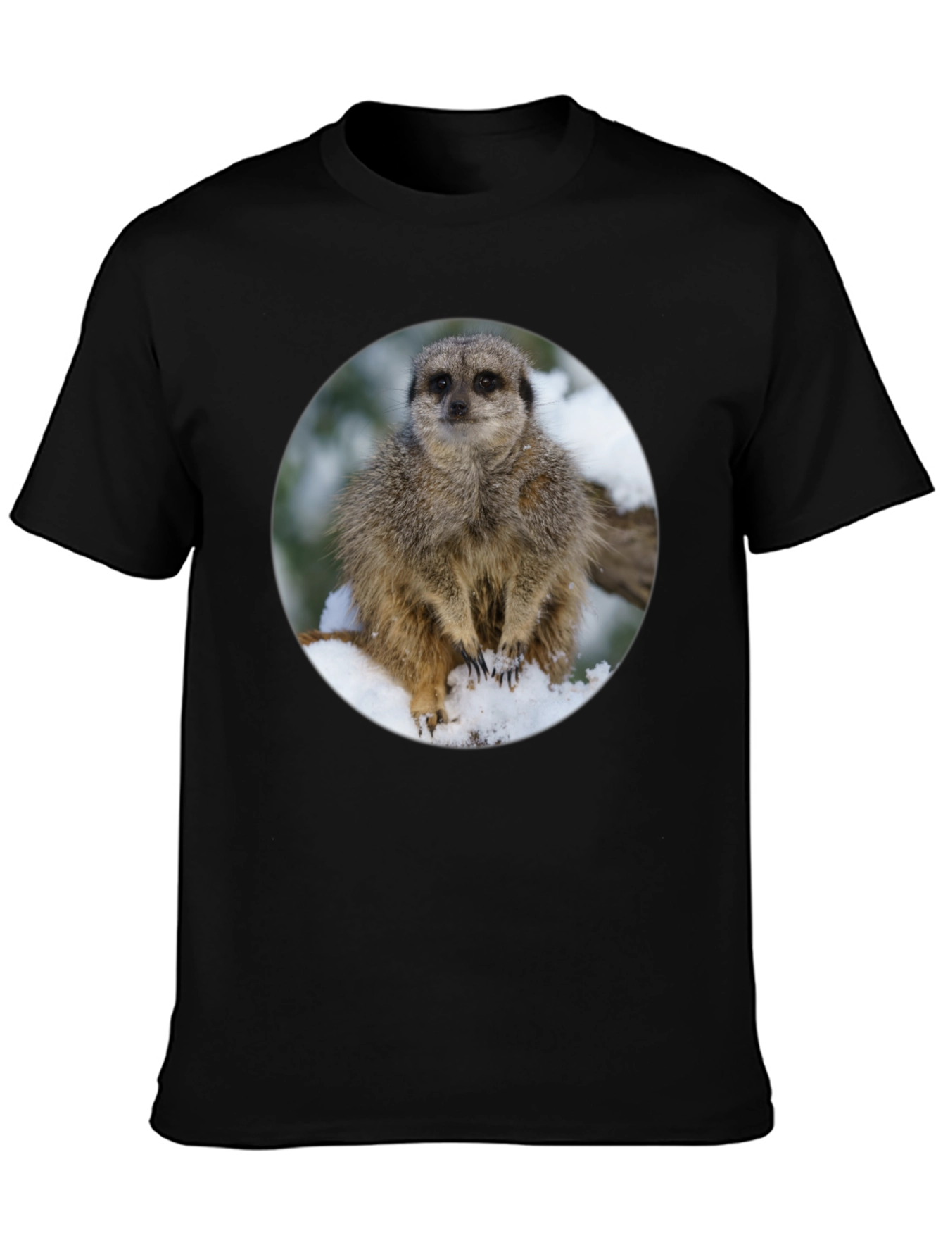 Meerkat in Snow T-Shirt - Cute Animal Tee