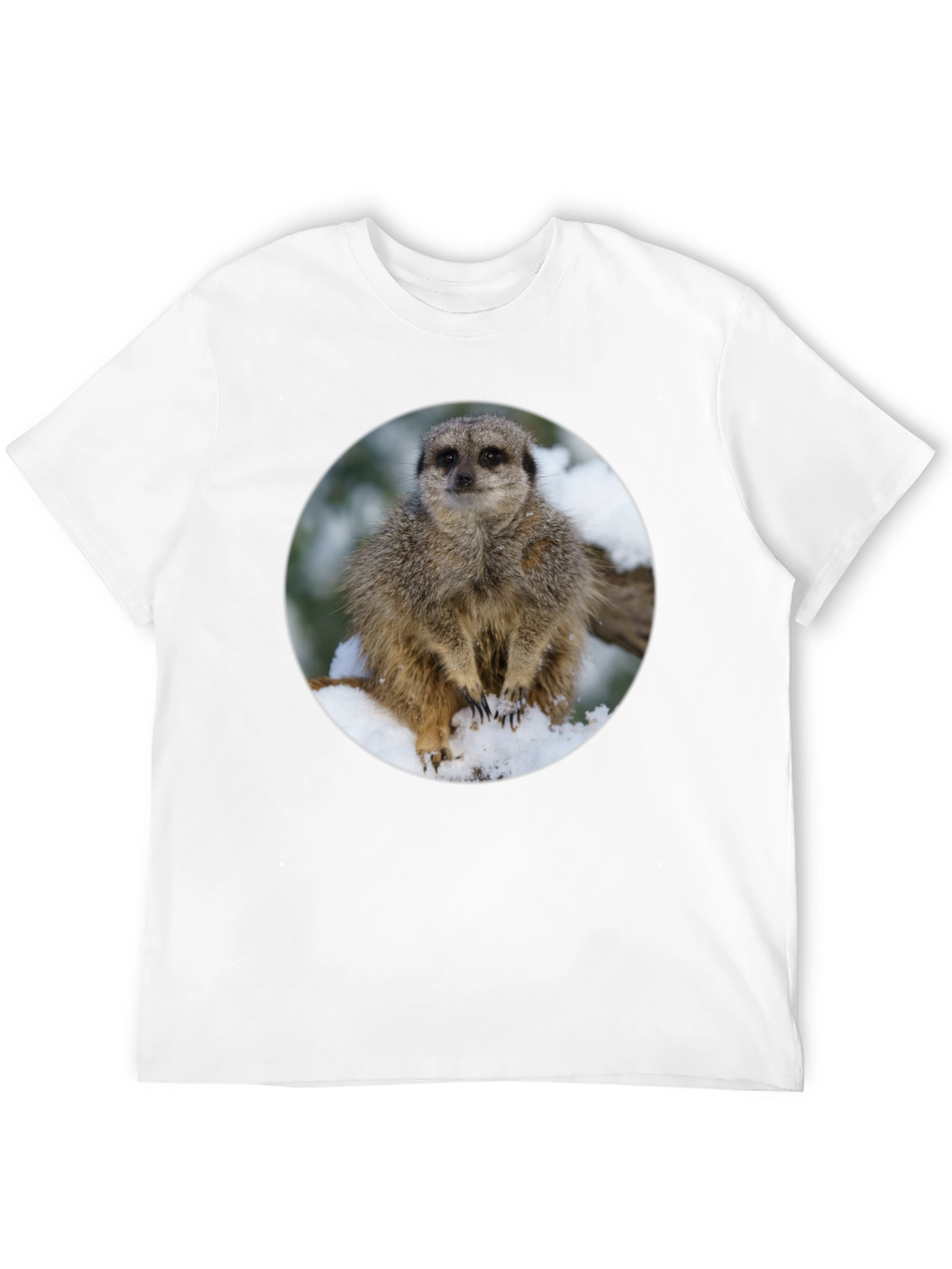 Meerkat in Snow T-Shirt - Cute Animal Tee