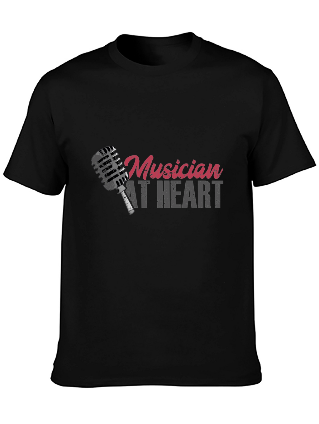 Musician At Heart Black T-Shirt