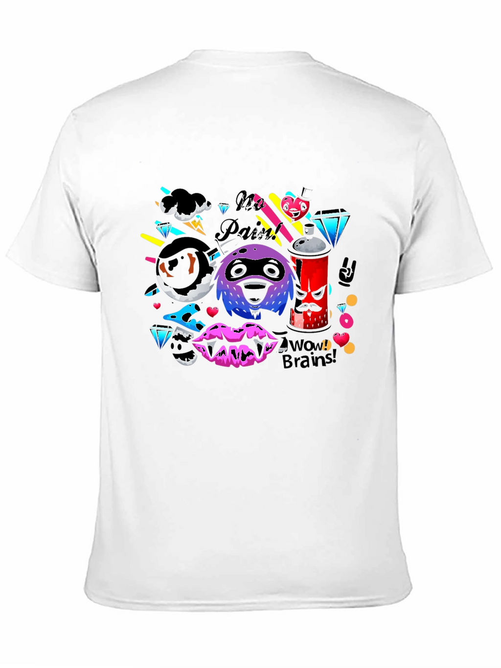 Funky Graphic Print Black T-Shirt