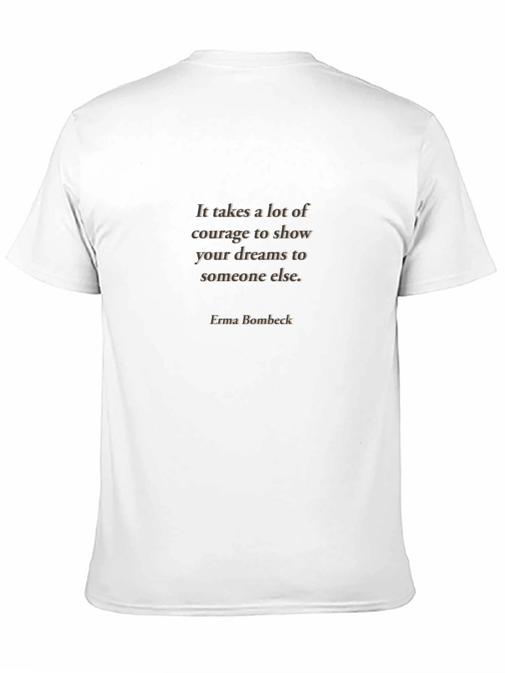 Courage Quote Graphic Tee - Black