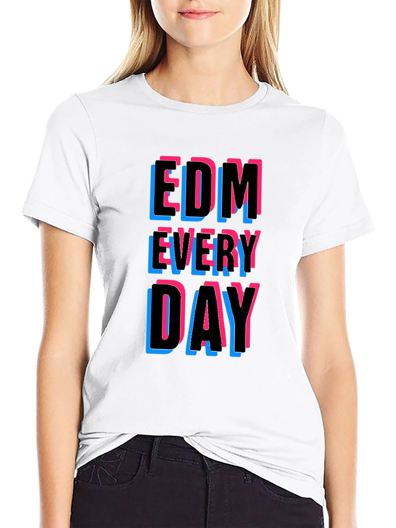 EDM Every Day Graphic Tee - Black