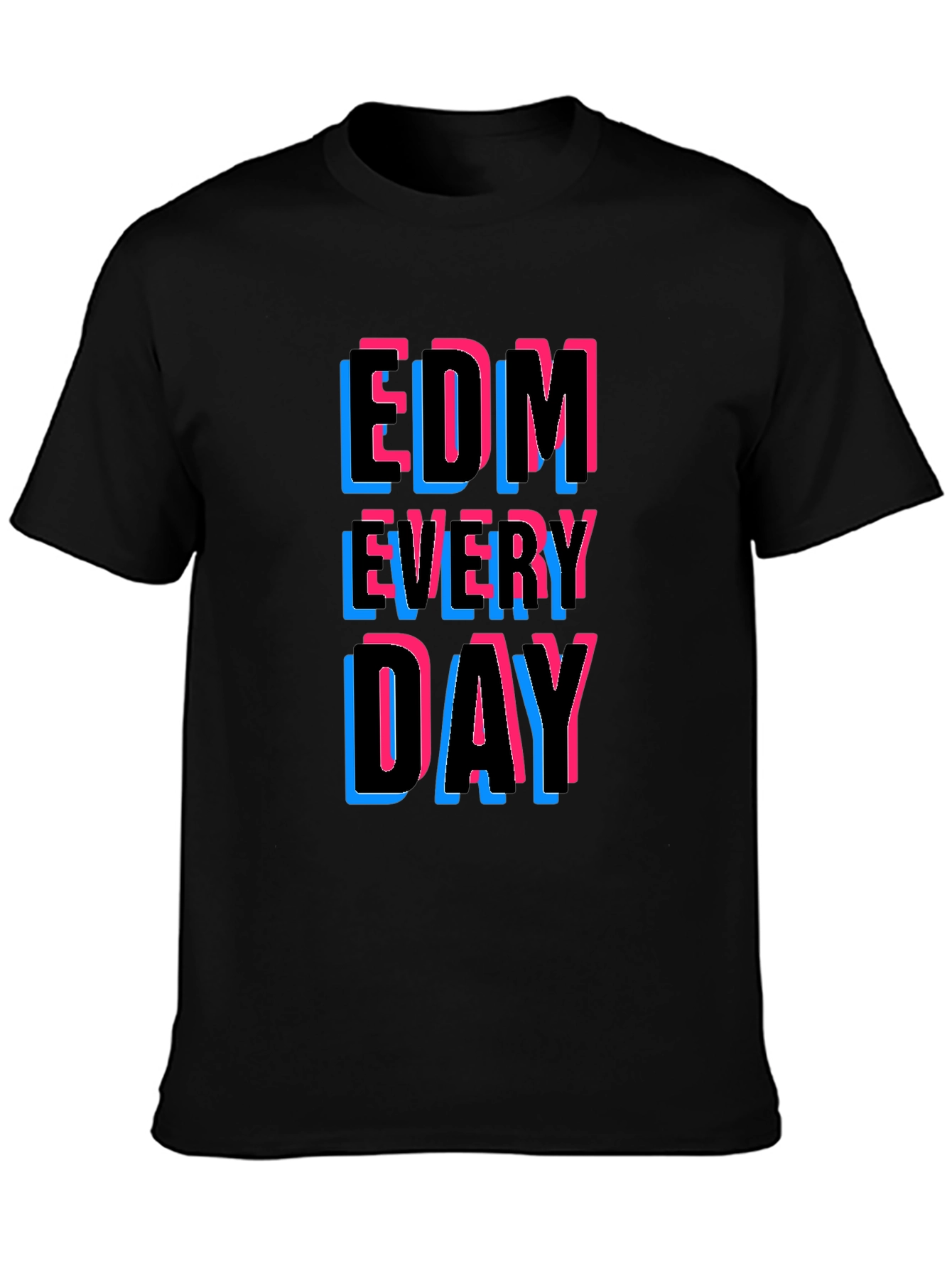 EDM Every Day Graphic Tee - Black