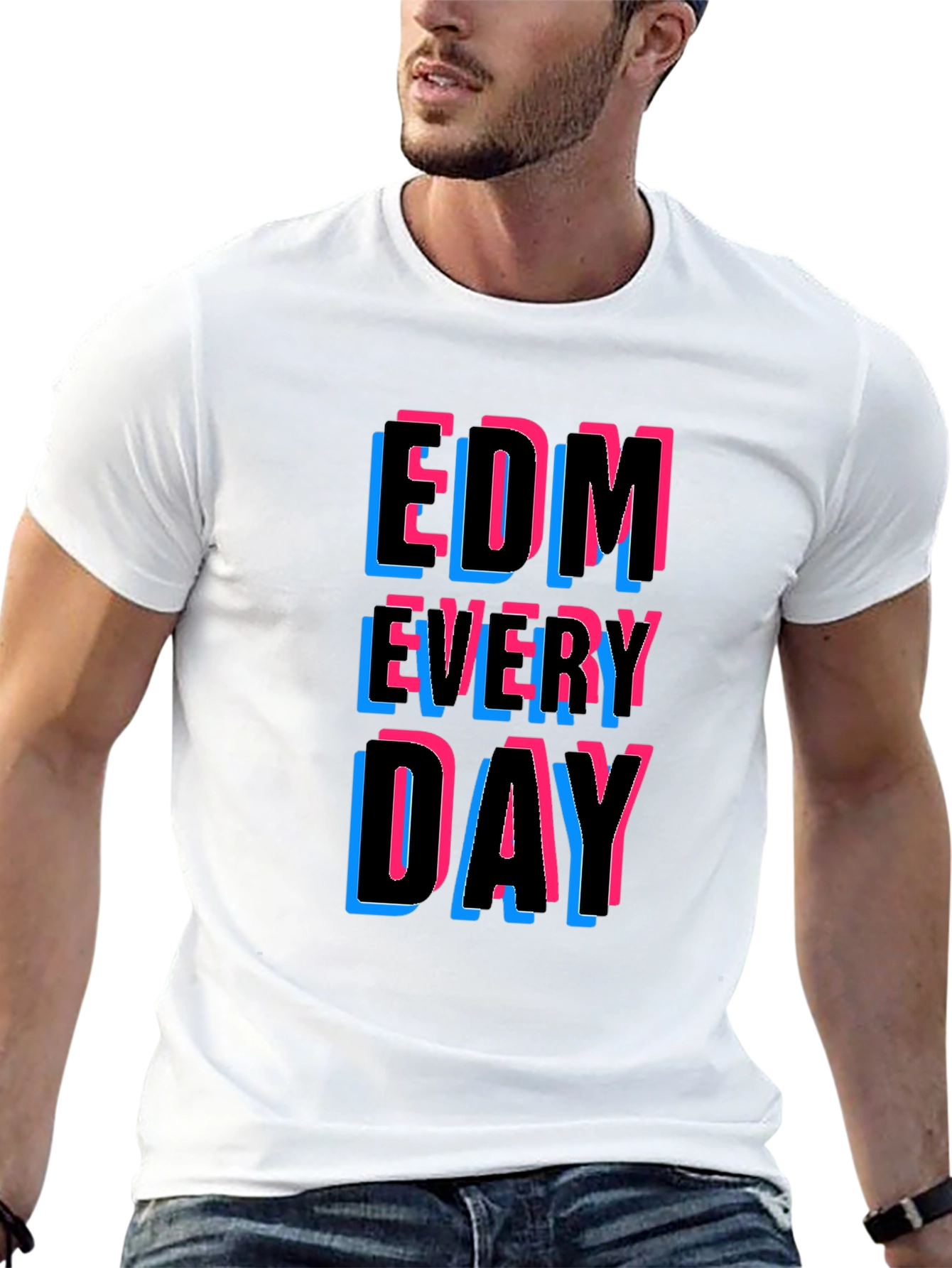 EDM Every Day Graphic Tee - Black