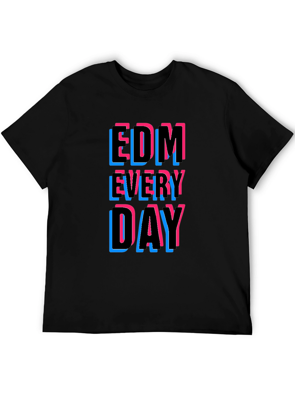 EDM Every Day Graphic Tee - Black