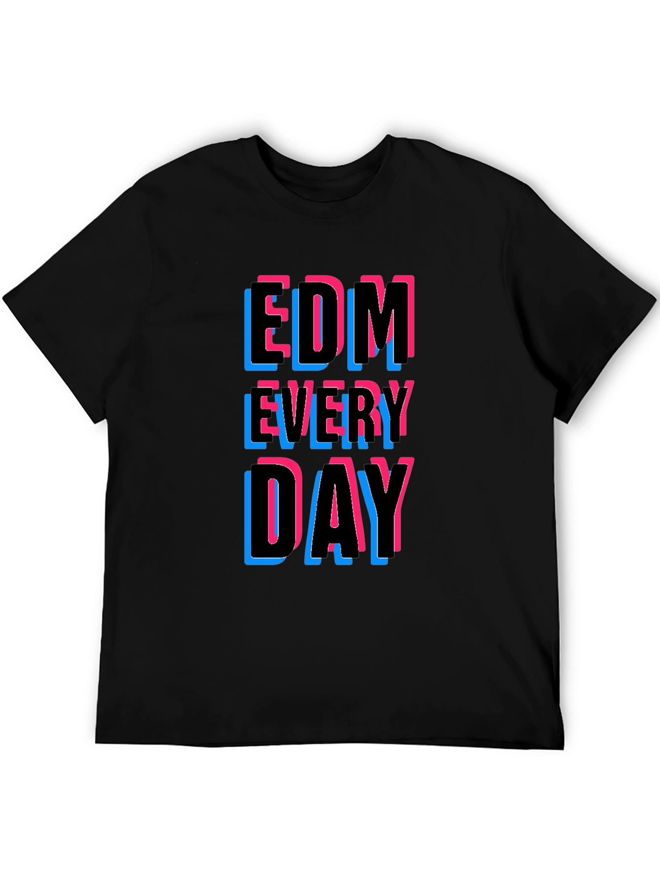 EDM Every Day Graphic Tee - Black