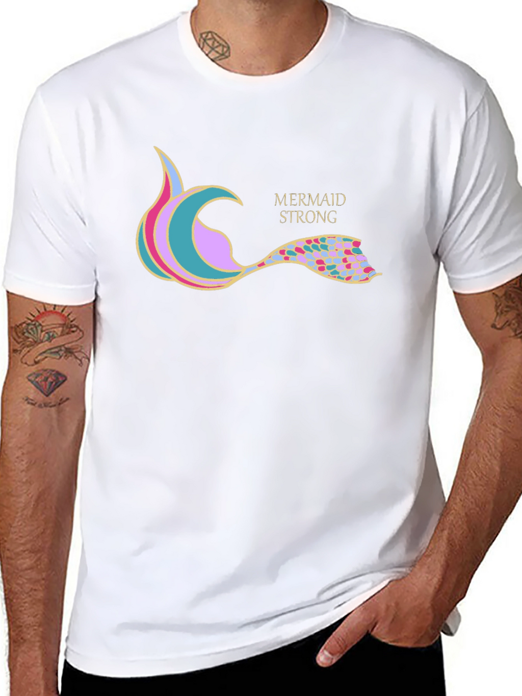 Mermaid Strong Graphic T-Shirt