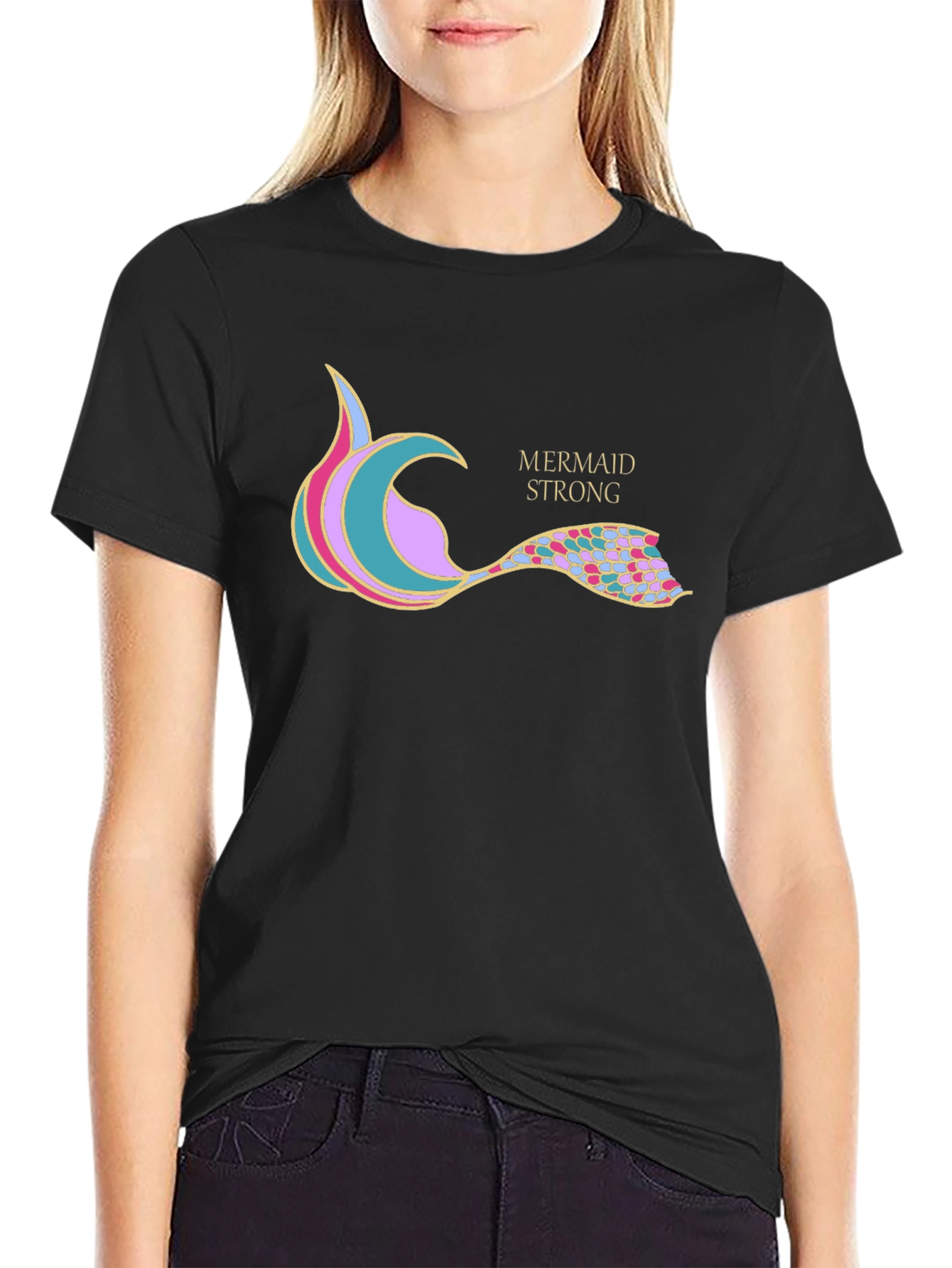 Mermaid Strong Graphic T-Shirt