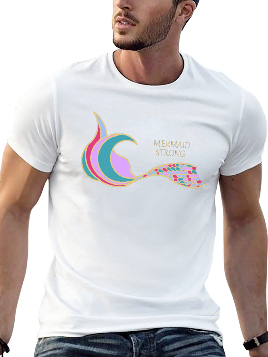 Mermaid Strong Graphic T-Shirt