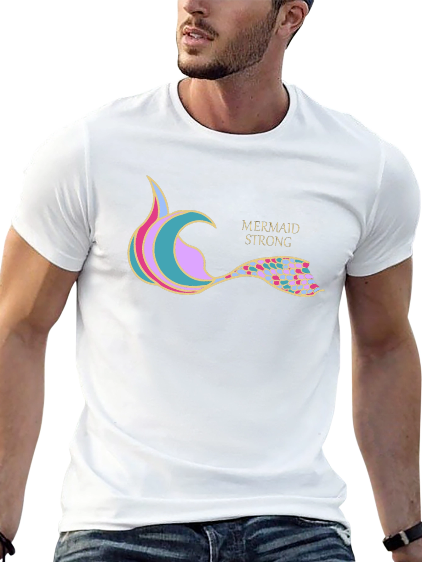 Mermaid Strong Graphic T-Shirt