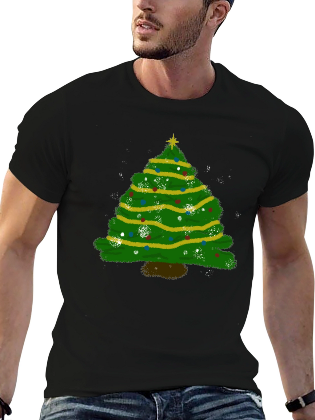 Christmas Tree Graphic Tee - Holiday Season