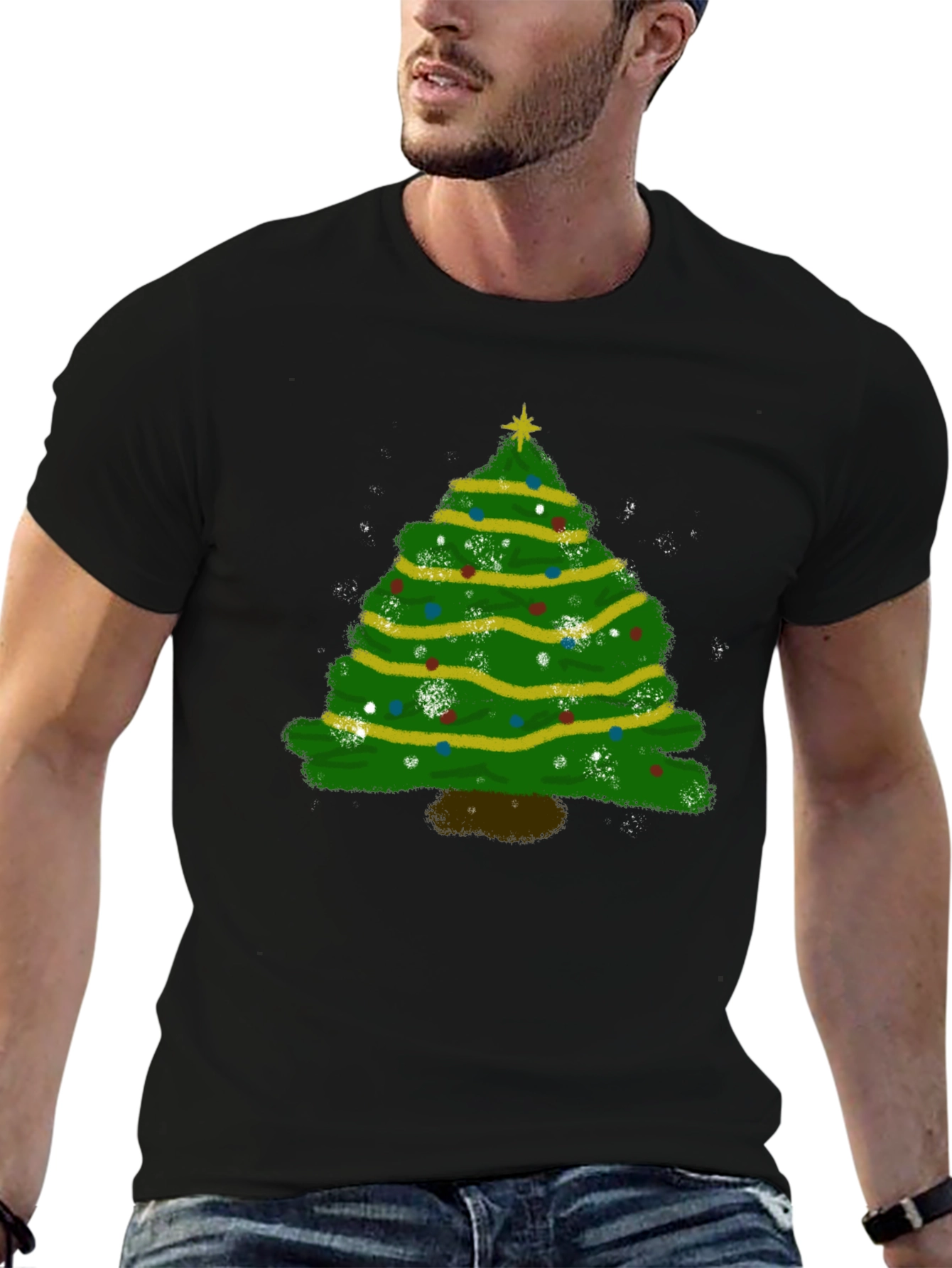 Christmas Tree Graphic Tee - Holiday Season