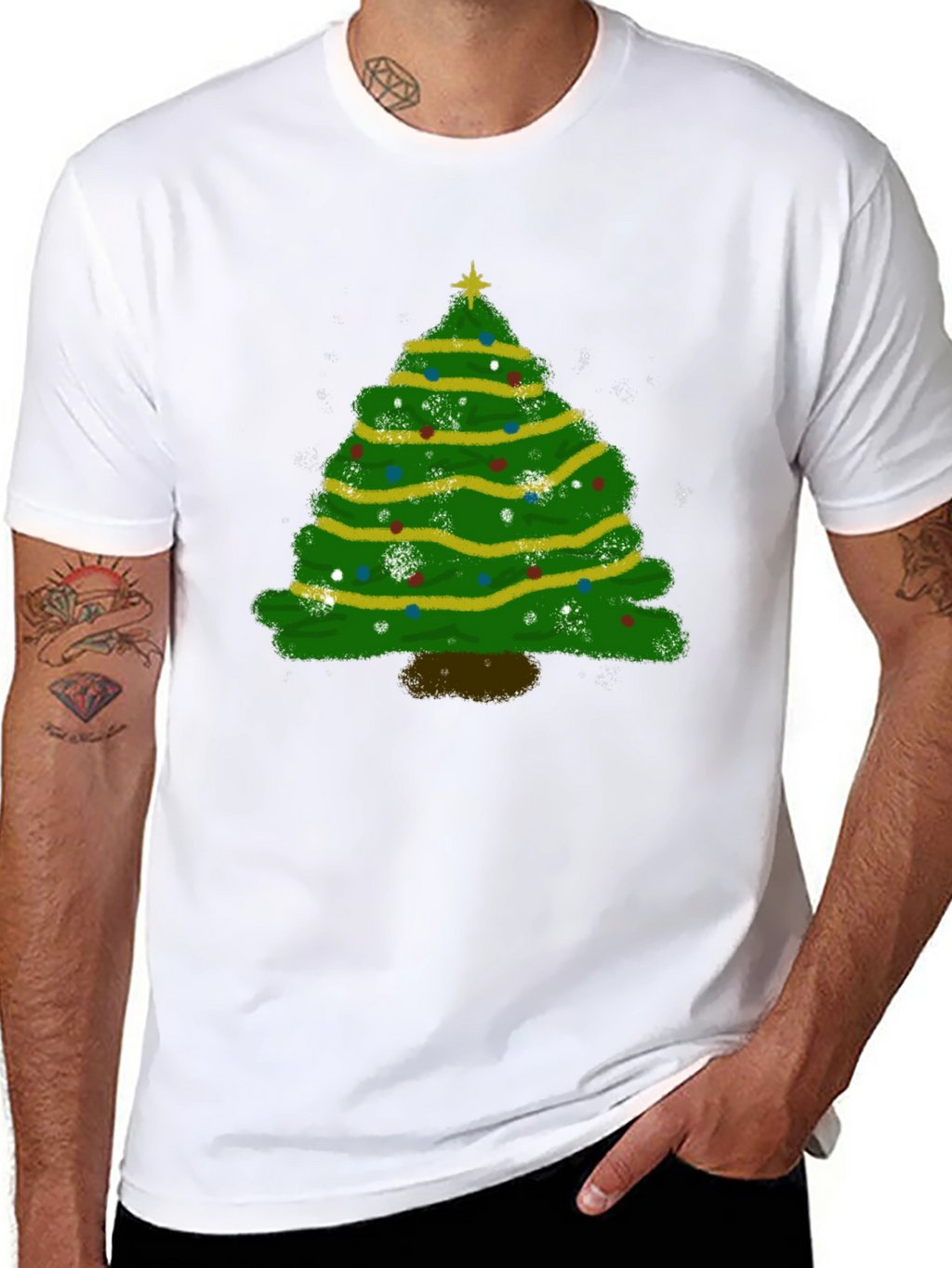 Christmas Tree Graphic Tee - Holiday Season