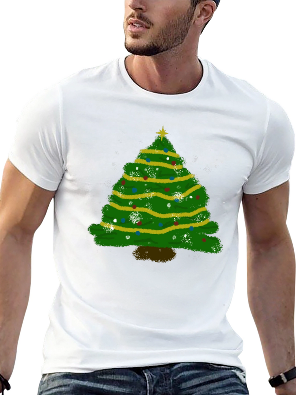 Christmas Tree Graphic Tee - Holiday Season