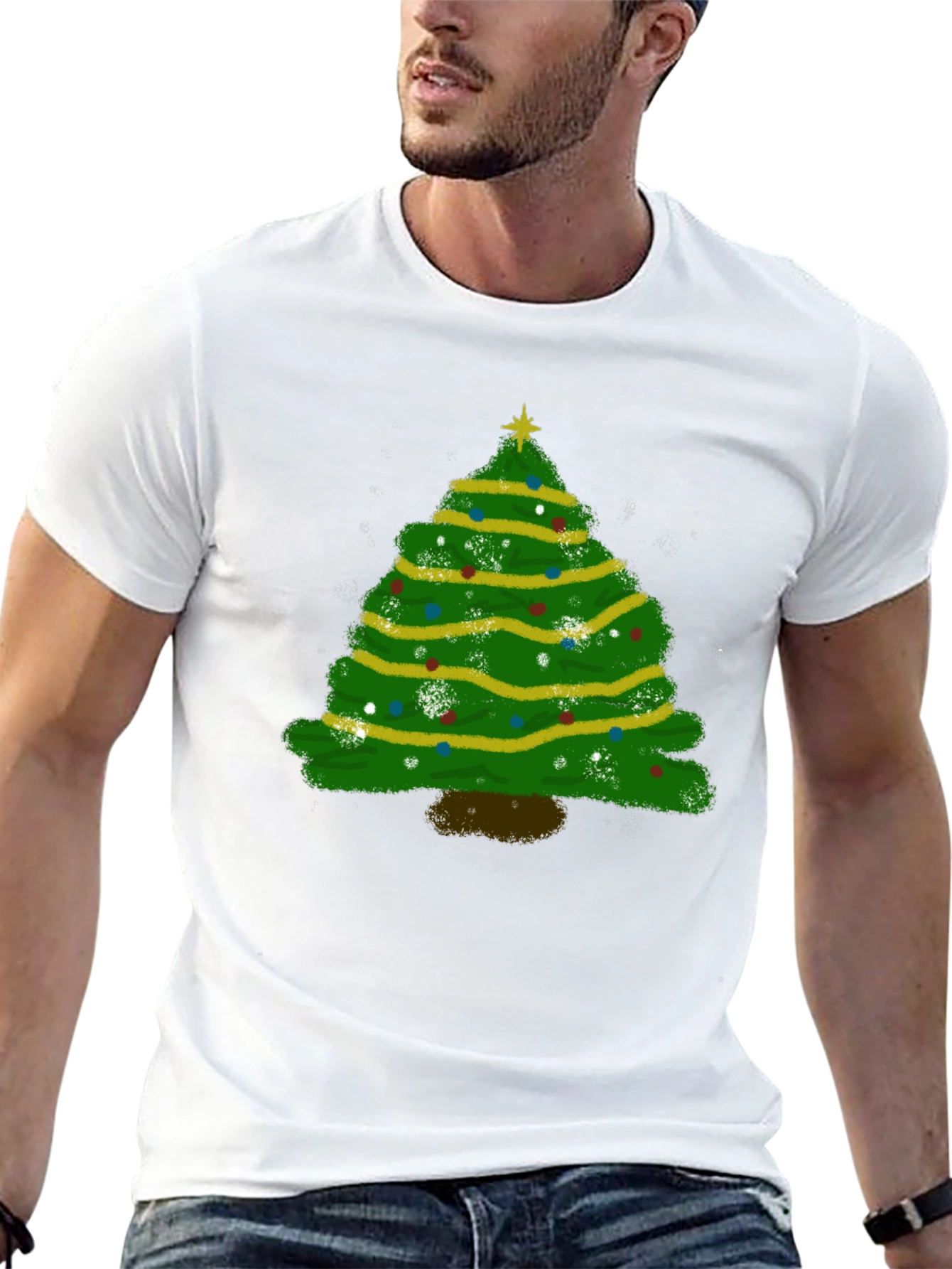 Christmas Tree Graphic Tee - Holiday Season