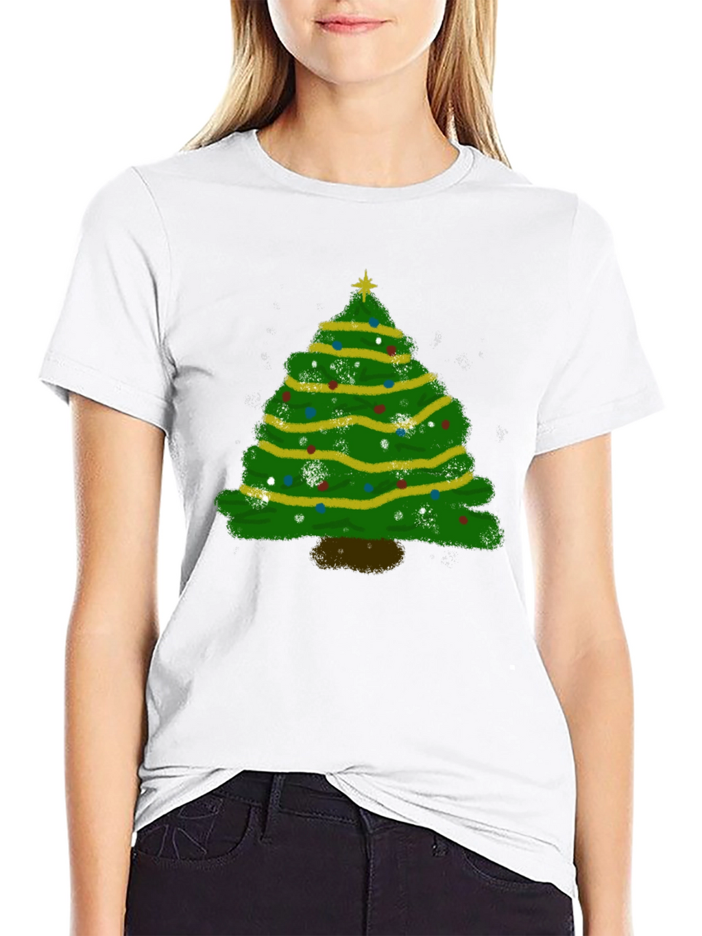 Christmas Tree Graphic Tee - Holiday Season