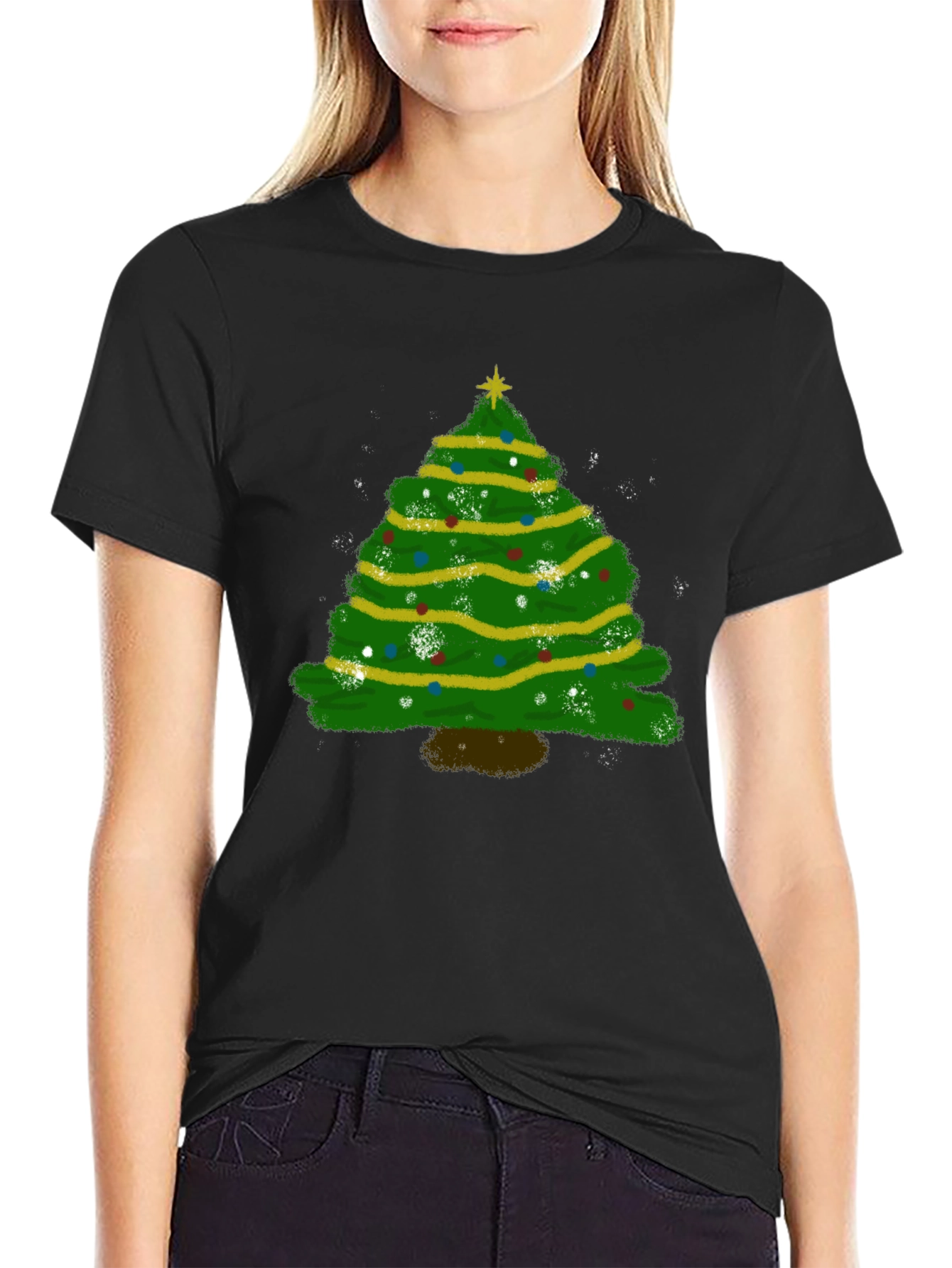 Christmas Tree Graphic Tee - Holiday Season