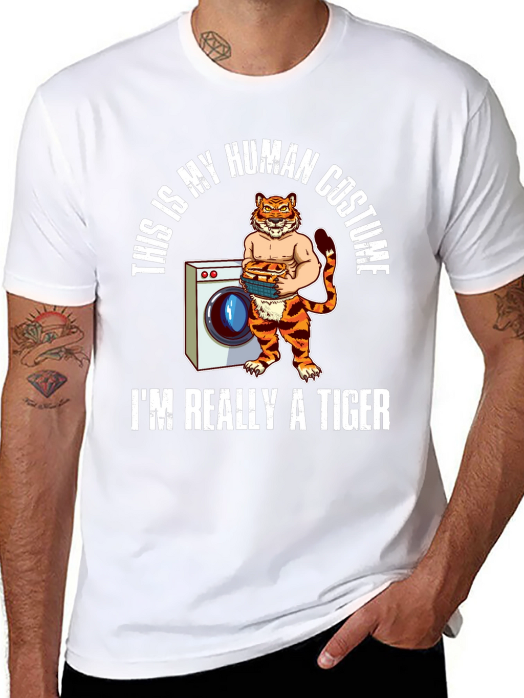 Tiger Human Costume T-Shirt