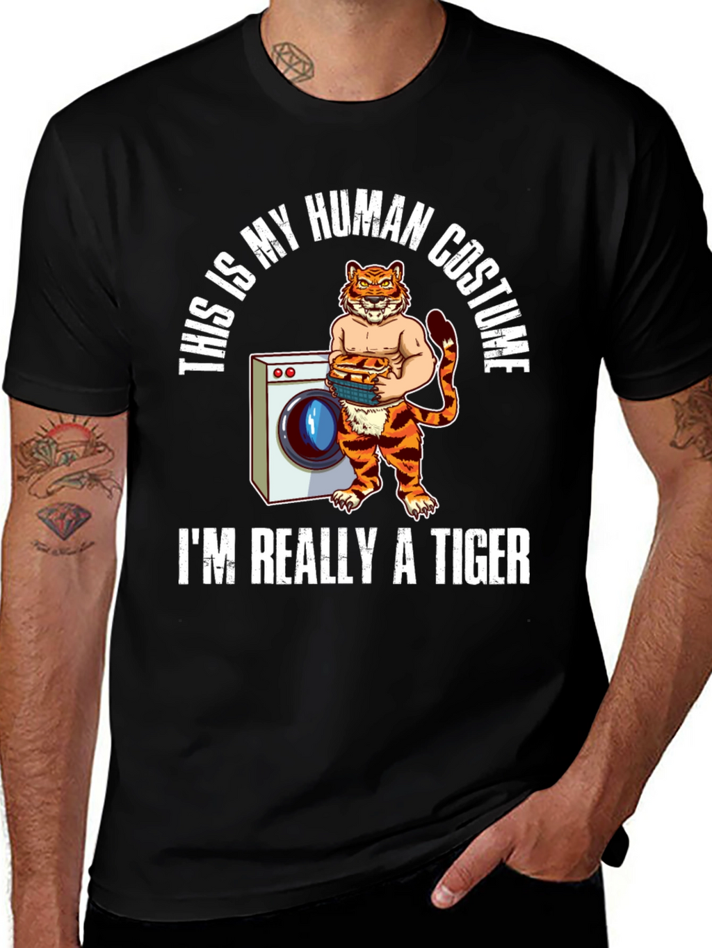 Tiger Human Costume T-Shirt