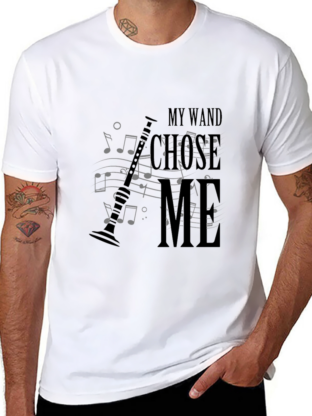 My Wand Chose Me Music T-Shirt