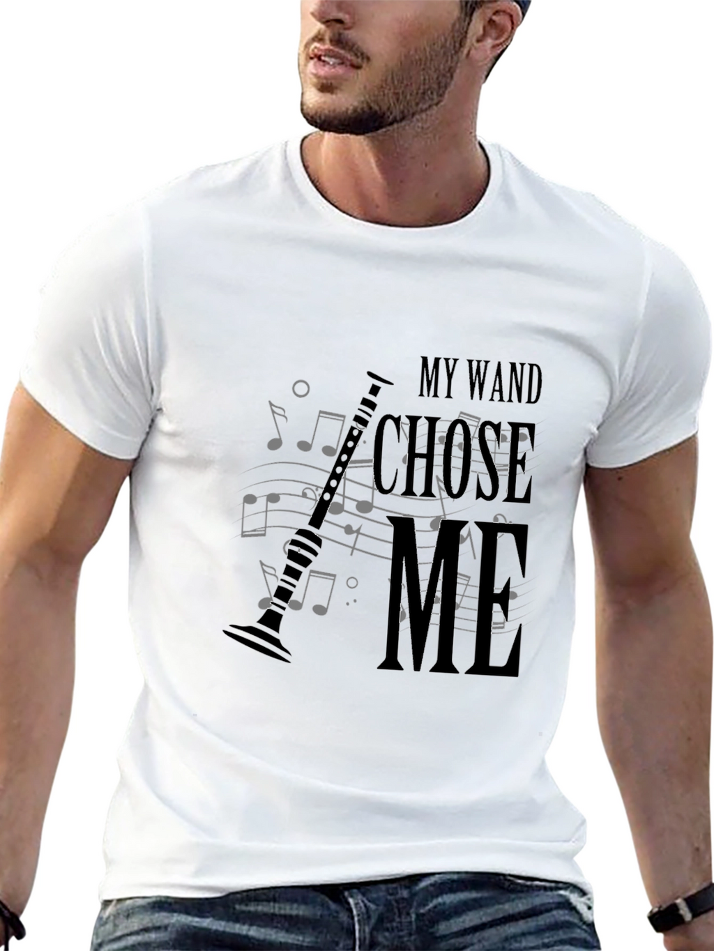 My Wand Chose Me Music T-Shirt